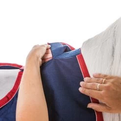 Weatherbeeta Nierendecke 600D - Marine/rot/weiß , 125 7 Weatherbeeta Nierendecke 600D - Marine/rot/weiß , 125 -Weatherbeeta 410 213 004