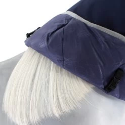 Weatherbeeta Comfitec Essential Neck Rug Medium 220g - Navy/silver/red , S -Weatherbeeta WeatherBeeta ComFiTec Essential Neck Rug Medium 220g Navy Silver Red 8419 3