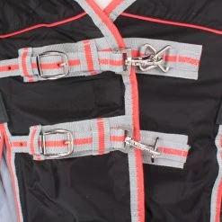 Weatherbeeta Comfitec Premier Mit Therapy-Tec Detach-A-Neck Medium 220g - Black/silver/red , 165 -Weatherbeeta WeatherBeeta ComFiTec Premier with Therapy Tec Detach A Neck Medium 220g Black Silver Red 8460 1 1