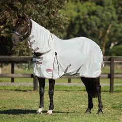 Weatherbeeta Comfitec Airflow II Combo Neck - White/Dark Grey/Orchid, 155 -Weatherbeeta Weatherbeeta ComFiTec Airflow II Combo Neck 9457 11 1