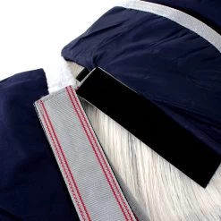 Weatherbeeta Comfitec Essential Detach-A-Neck Lite Plus 50g - Navy/silver/red , 120 -Weatherbeeta Weatherbeeta ComFiTec Essential Detach A Neck Lite Plus 50g Navy Silver Red 9065 4