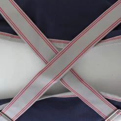 Weatherbeeta Comfitec Essential Detach-A-Neck Lite Plus 50g - Navy/silver/red , 120 -Weatherbeeta Weatherbeeta ComFiTec Essential Detach A Neck Lite Plus 50g Navy Silver Red 9065 8