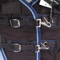 Weatherbeeta Comfitec Ultra Cozi II Detach-A-Neck Medium/Lite 100g - Charcoal/blue/white , 140 -Weatherbeeta Weatherbeeta ComFiTec Ultra Cozi II Detach A Neck Medium Lite charcoal blue white 9048 10