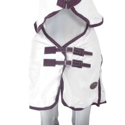 Weatherbeeta Comfitec Essential Mesh II Combo Neck - White/Maroon/Grey, 125 -Weatherbeeta Weatherbeeta Comfitec Essential Mesh II Combo Neck 9458 1