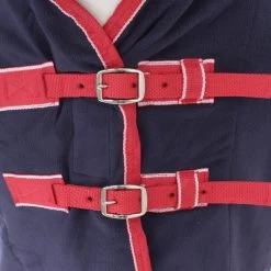 Weatherbeeta Fleece Cooler Combo - Navy/red/white , 75 -Weatherbeeta Weatherbeeta Fleece Cooler Combo Neck Navy Red White 9072 1