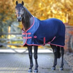 Weatherbeeta Fleece Cooler Combo - Navy/red/white , 75