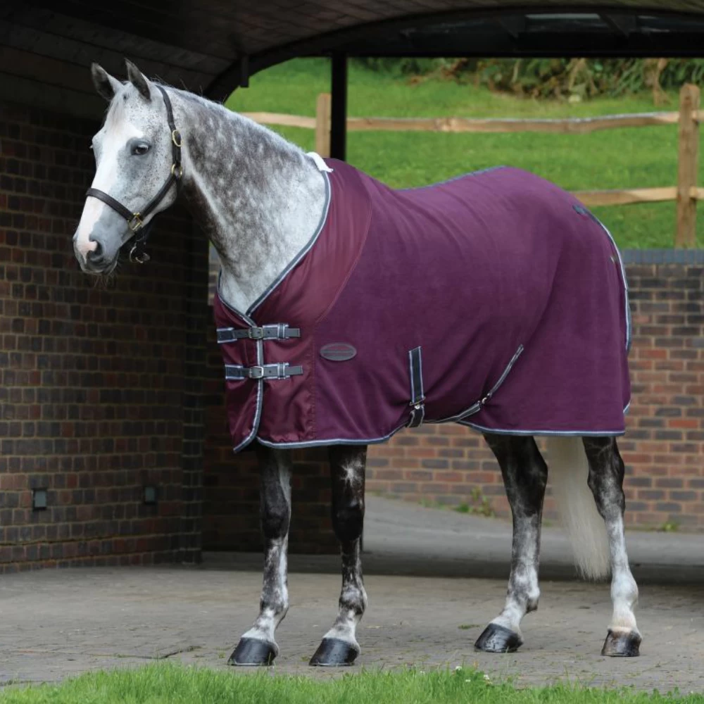 Weatherbeeta Fleece Cooler Standard - Abschwitzdecke - Maroon/Grey/White, 135 2 Weatherbeeta Fleece Cooler Standard - Abschwitzdecke - Maroon/Grey/White, 135 – Bild 2