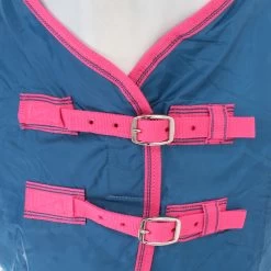 Weatherbeeta Fleece Cooler Standard - Blueberry/pink , 140 -Weatherbeeta Weatherbeeta Fleece Cooler Standard Neck Blueberry Pink 9073 2