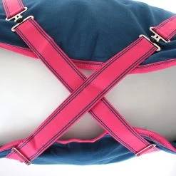 Weatherbeeta Fleece Cooler Standard - Blueberry/pink , 140 -Weatherbeeta Weatherbeeta Fleece Cooler Standard Neck Blueberry Pink 9073 6