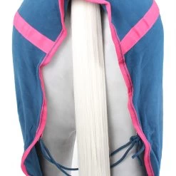 Weatherbeeta Fleece Cooler Standard - Blueberry/pink , 140 -Weatherbeeta Weatherbeeta Fleece Cooler Standard Neck Blueberry Pink 9073 7