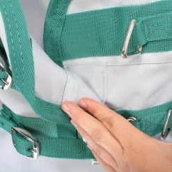 Weatherbeeta Green-Tec 900D Combo Lite Plus 50g - Light Grey/bottle Green , 155 -Weatherbeeta Weatherbeeta Green Tec 900D Combo Neck Lite Plus 50g light grey bottle green 8780 4