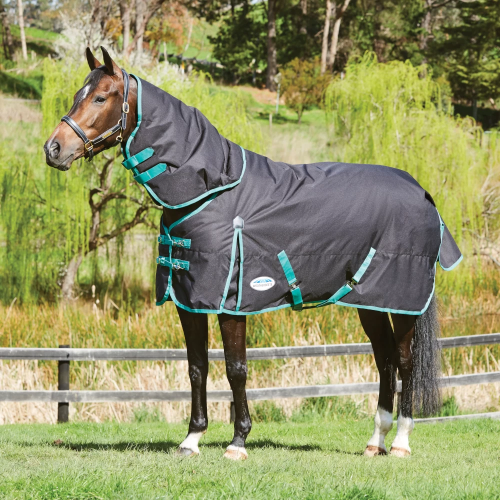 Weatherbeeta Green-Tec 900D Detach-A-Neck Lite Plus 50g - Black/bottle Green , 120 3 Weatherbeeta Green-Tec 900D Detach-A-Neck Lite Plus 50g - Black/bottle Green , 120 – Bild 3