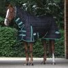 Weatherbeeta Green-Tec Stable Combo Medium/Lite Stalldecke - Black/bottle Green, 75