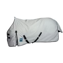 Weatherbeeta Kool Coat Classic III Standard Mit Bauchgurten - White/Navy, 120 -Weatherbeeta Weatherbeeta Kool Coat Classic with Surcingles III Standard Neck 9463 2