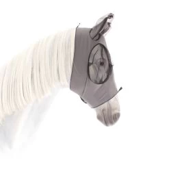Weatherbeeta Stretch Fliegenmaske Mit Ohrenschutz - Grey/black , Kleines Pony -Weatherbeeta Weatherbeeta Stretch Bug Eye Saver With Ears Grey Black 7364