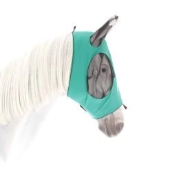 Weatherbeeta Stretch Fliegenmaske Mit Ohrenschutz - Turquoise/black , Kleines Pony -Weatherbeeta Weatherbeeta Stretch Bug Eye Saver With Ears Turquoise Black 7366 1