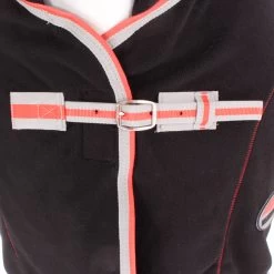 Weatherbeeta Therapy-Tec Fleece Standard - Schwarz/silber/rot , 155 -Weatherbeeta Weatherbeeta Therapy Tec Fleece Standard Neck schwarz silber rot 7004 3