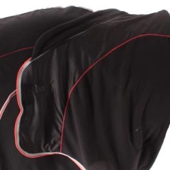 Weatherbeeta Therapy-Tec Fleece Standard - Schwarz/silber/rot , 155 -Weatherbeeta Weatherbeeta Therapy Tec Fleece Standard Neck schwarz silber rot 7004 7