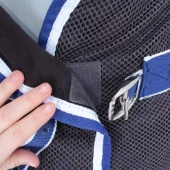 Weatherbeeta Wick Dri II Cooler Combo - Charcoal/blue/white , 135 -Weatherbeeta Weatherbeeta Wick Dri II Cooler Combo Neck Charcoal Blue White 7562 10