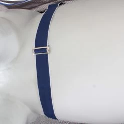 Weatherbeeta Wick Dri II Cooler Combo - Charcoal/blue/white , 135 -Weatherbeeta Weatherbeeta Wick Dri II Cooler Combo Neck Charcoal Blue White 7562 14