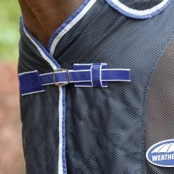 Weatherbeeta Wick Dri II Cooler Combo - Charcoal/blue/white , 135 -Weatherbeeta Weatherbeeta Wick Dri II Cooler Combo Neck Charcoal Blue White 7562 2