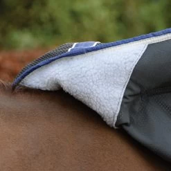 Weatherbeeta Wick Dri II Cooler Combo - Charcoal/blue/white , 135 -Weatherbeeta Weatherbeeta Wick Dri II Cooler Combo Neck Charcoal Blue White 7562 6